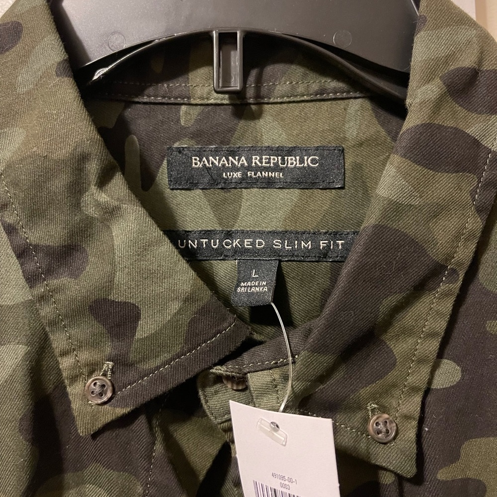 Camouflage Banana Republic Long Sleeve Shirt